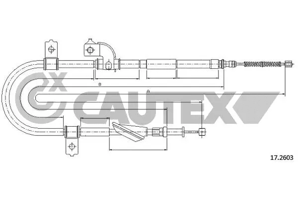 Cable Pull, parking brake (762624)
