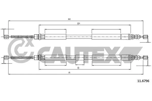 Cable Pull, parking brake (762427)