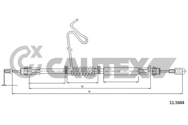 Cable Pull, parking brake (761450)