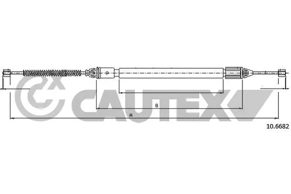 Cable Pull, parking brake (762417)