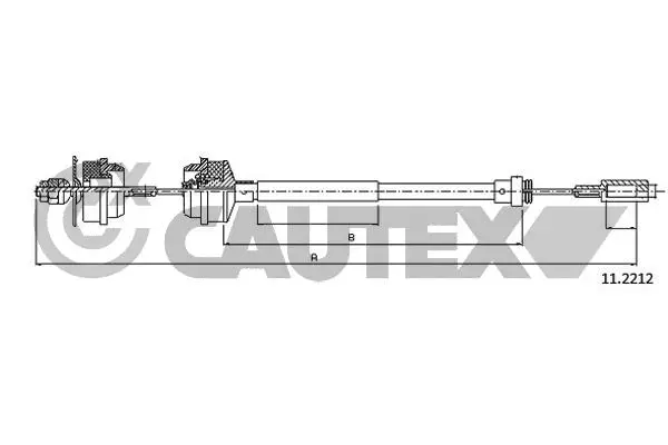 Cable Pull, clutch control (038432)