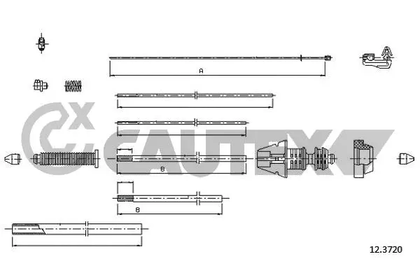 Cable Pull, parking brake (761032)