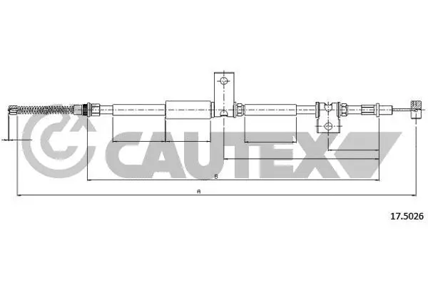 Cable Pull, parking brake (708103)