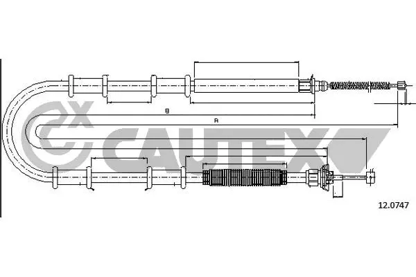 Cable Pull, parking brake (761057)