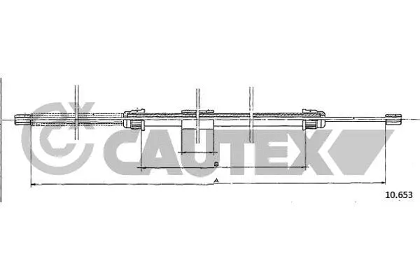 Cable Pull, parking brake (762350)