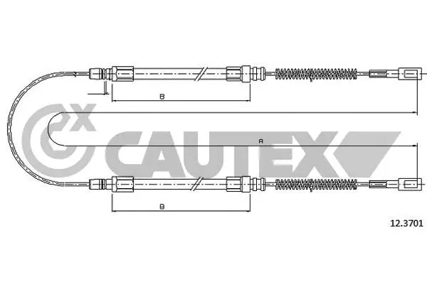 Cable Pull, parking brake (761038)