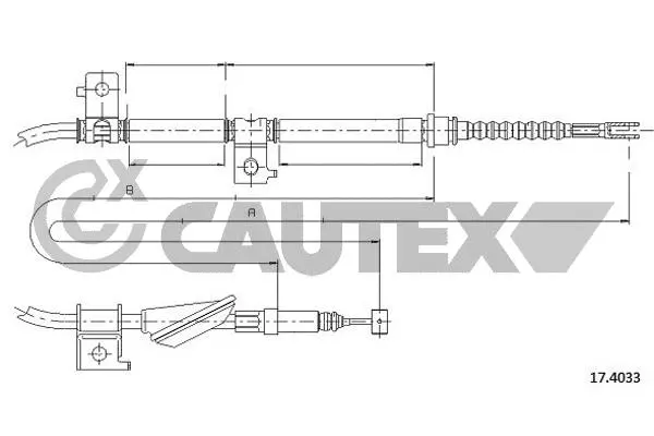 Cable Pull, parking brake (761517)