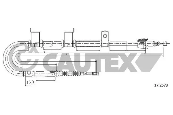 Cable Pull, parking brake (761570)