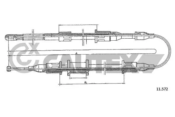 Cable Pull, parking brake (761965)