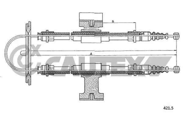 Cable Pull, parking brake (761647)
