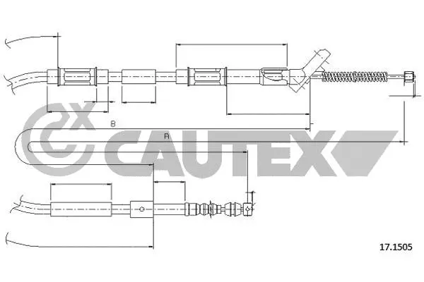 Cable Pull, parking brake (762757)