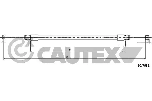 Cable Pull, parking brake (763040)