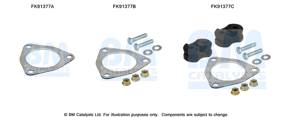 Mounting Kit, catalytic converter (FK91377)