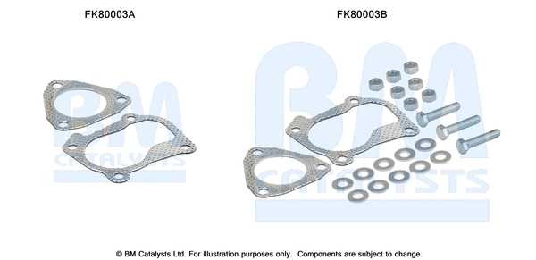 Mounting Kit, catalytic converter (FK80003)