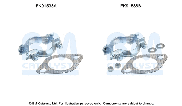 Mounting Kit, catalytic converter (FK91538)