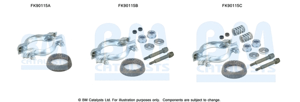 Mounting Kit, catalytic converter (FK90115)