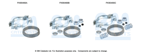 Mounting Kit, catalytic converter (FK90466)