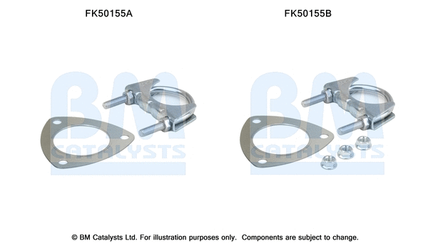 Mounting Kit, exhaust pipe (FK50155)