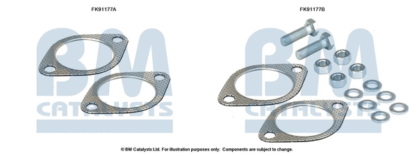 Mounting Kit, catalytic converter (FK91177)