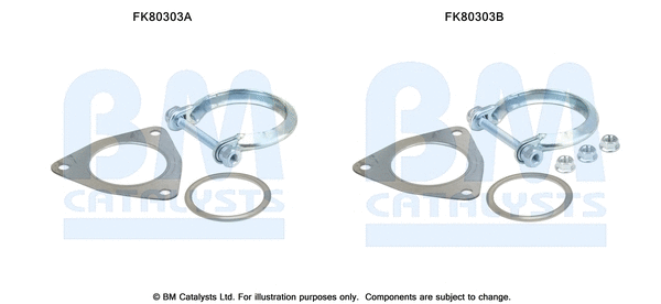 Mounting Kit, catalytic converter (FK80303)
