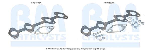 Mounting Kit, catalytic converter (FK91832)
