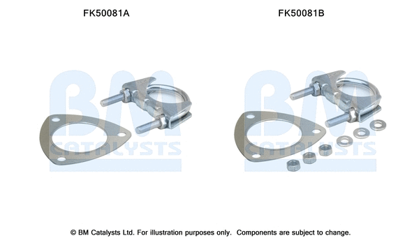 Mounting Kit, exhaust pipe (FK50081)