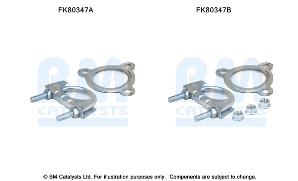 Mounting Kit, catalytic converter (FK80347)
