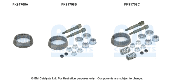 Mounting Kit, catalytic converter (FK91768)