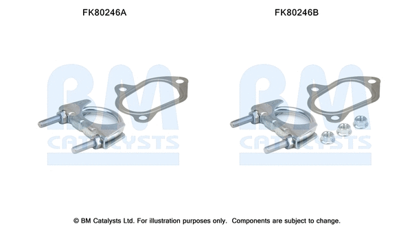 Mounting Kit, catalytic converter (FK80246)