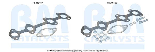 Mounting Kit, catalytic converter (FK91016)