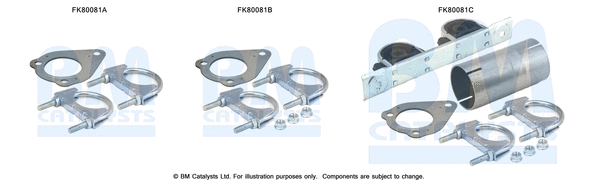 Mounting Kit, catalytic converter (FK80081)