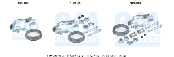 Mounting Kit, catalytic converter (FK80063)