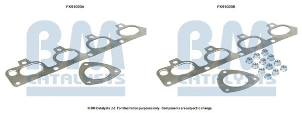 Mounting Kit, catalytic converter (FK91020)