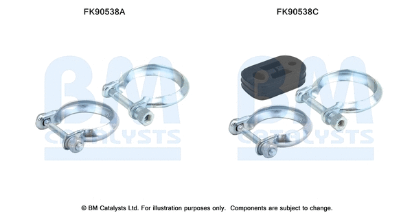 Mounting Kit, catalytic converter (FK90538)