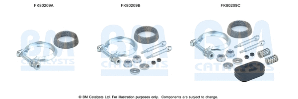 Mounting Kit, catalytic converter (FK80209)