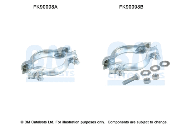 Mounting Kit, catalytic converter (FK90098)