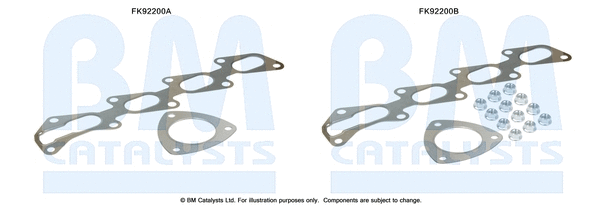 Mounting Kit, catalytic converter (FK92200)