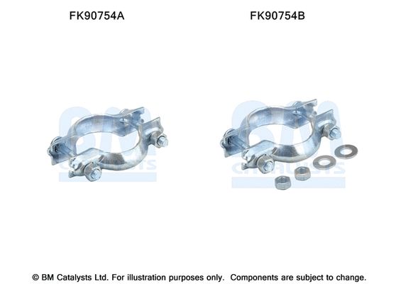 Mounting Kit, catalytic converter (FK90754)