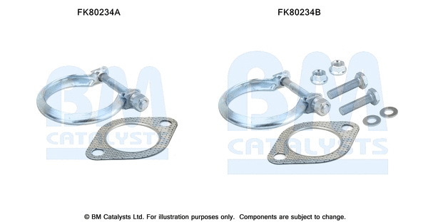 Mounting Kit, catalytic converter (FK80234)