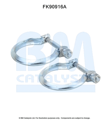 Mounting Kit, catalytic converter (FK90916)