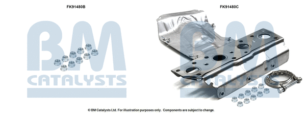 Mounting Kit, catalytic converter (FK91480)