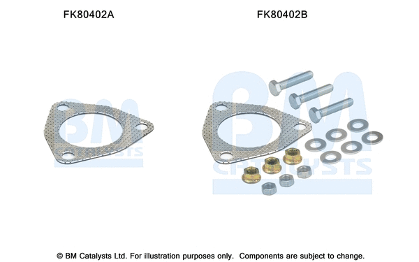Mounting Kit, catalytic converter (FK80402)