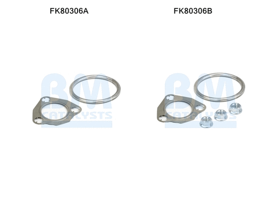 Mounting Kit, catalytic converter (FK80306)
