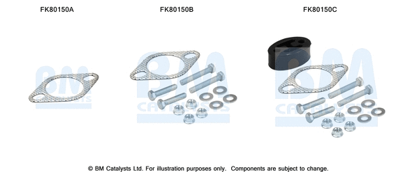Mounting Kit, catalytic converter (FK80150)