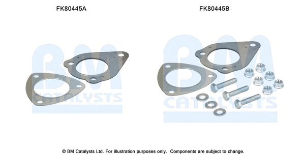 Mounting Kit, catalytic converter (FK80445)
