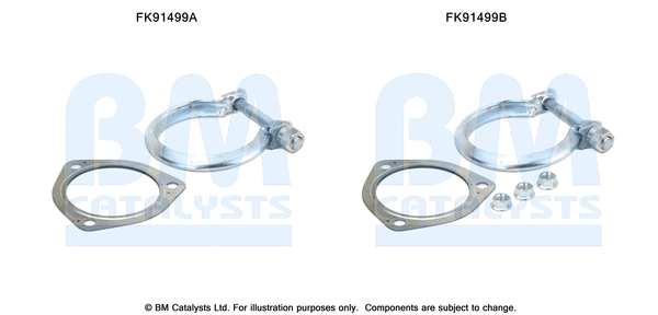 Mounting Kit, catalytic converter (FK91499)