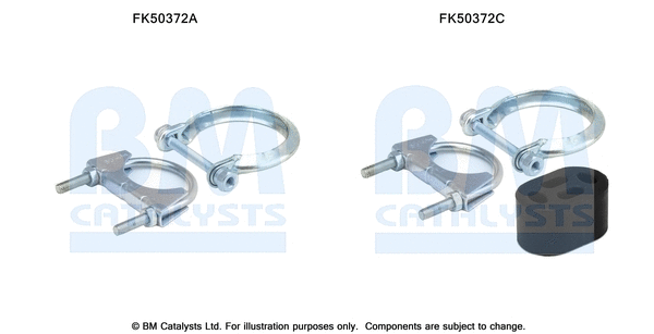 Mounting Kit, exhaust pipe (FK50372)