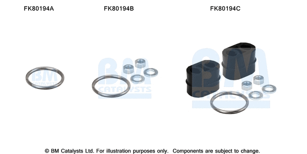 Mounting Kit, catalytic converter (FK80194)