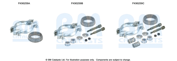 Mounting Kit, catalytic converter (FK90259)