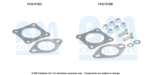 Mounting Kit, catalytic converter (FK91578)